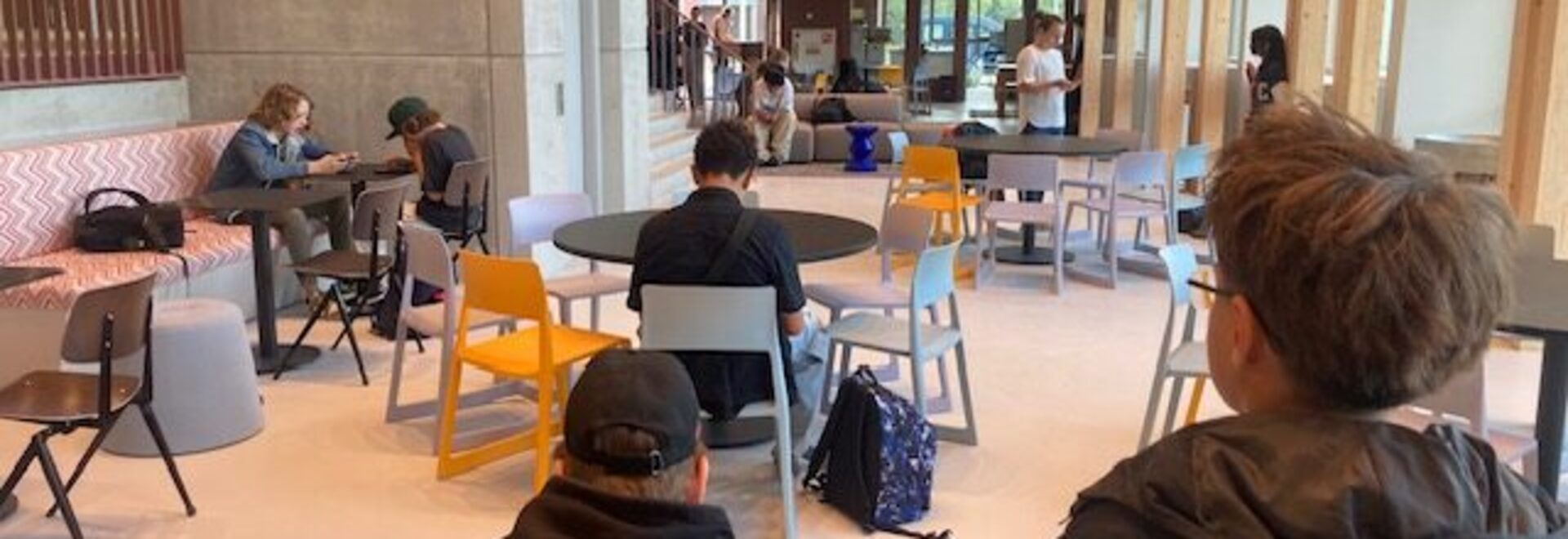 Grandcafe Xplore setting leerlingen